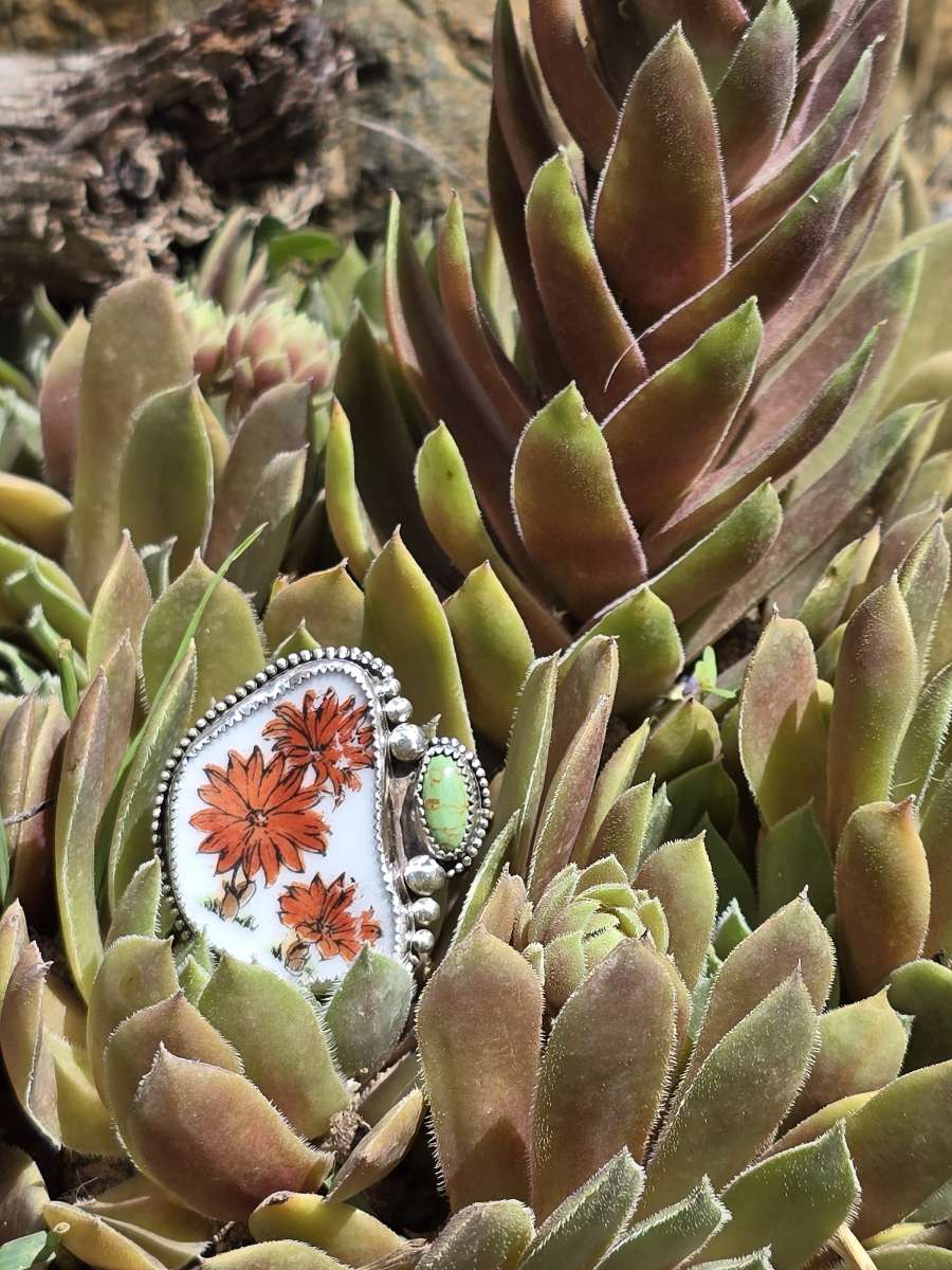 Indian Paintbrush ring